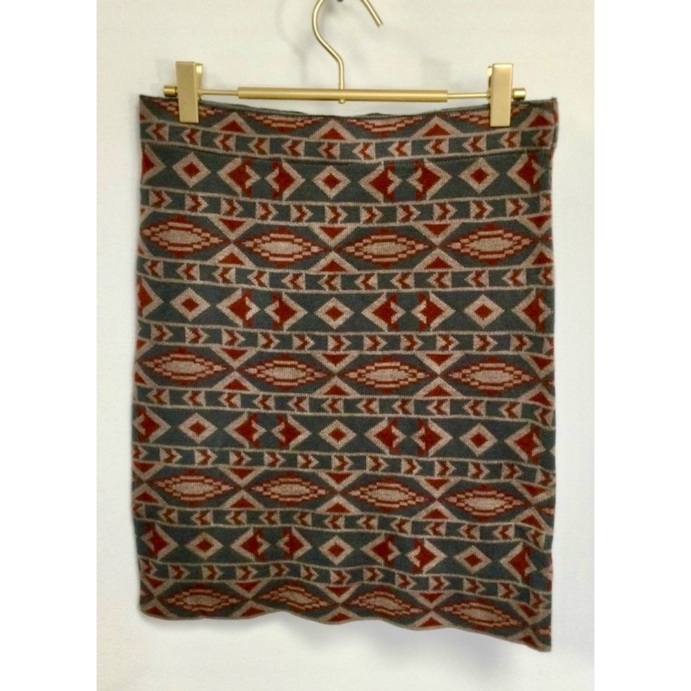Women's Maude‎ Skirt Size L Gray Brown Patterned